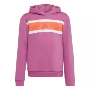 adidas Essentials Brand Love Print Warm Hoodie Kids - Semi Pulse Lilac / Semi Impact