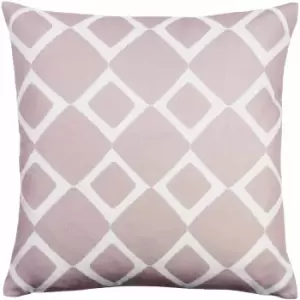 Furn. Block Diamond 100% Recycled Polyester Filled Cushion Blush