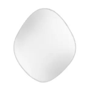 Organic Oval Wall Mirror Grey