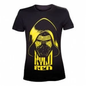 Star Wars VII The Force Awakens Adult Male Kylo Ren Yellow Face XX-Large T-Shirt