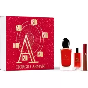 Giorgio Armani Si Passione Eau de Parfum For Her 100ml + 15ml + Lip Maestro 1.5ml Gift Set