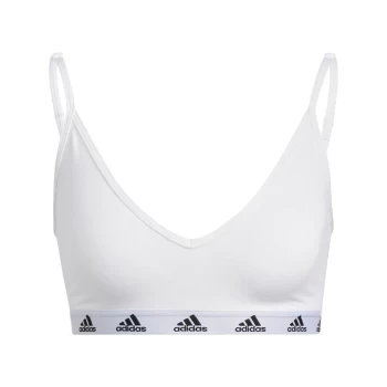 adidas Purebare Light-Support Bra Womens - White / Black