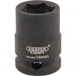 Draper Expert 3/8" Drive Hi-Torq Hexagon Impact Socket Metric 3/8" 14mm