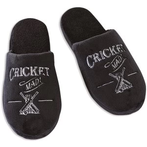 Ultimate Gift for Man Slippers Small UK Size 7-8 Cricket