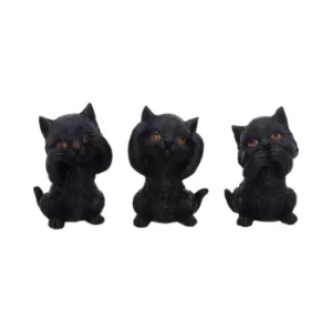 Three Wise Kitties Figurines