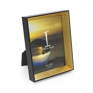 6" x 8" - iFrame Black & Gold Photo Frame