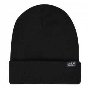 Jack Wolfskin Ribbed Beanie - Black