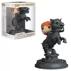 Harry Potter Ron Riding Chess Piece Pop! Movie Moment Figure