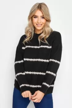 Womens Blurred Stripe Jumper