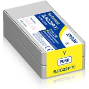 Epson SJIC22PY Yellow Ink Cartridge