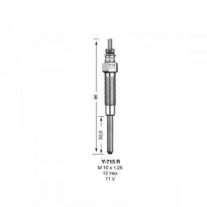 NGK Glow Plug Y-715R Y715R (5376)