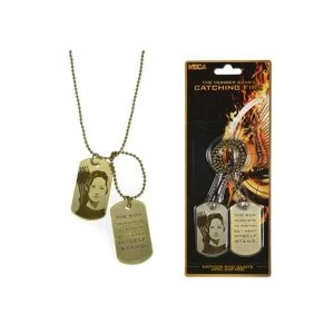 Hunger Games - Catching Fire Katniss & Quote Necklace