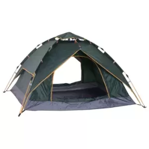 Outsunny 3 Person Pop Up Camping Tent - Green