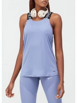 Nike Training Pro Elastika Tank - Indigo