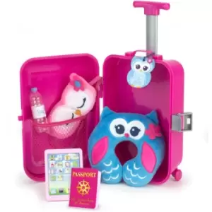 Sophia's by Teamson Kids Travel Accessories Plus Suitcase Set for 18 Dolls