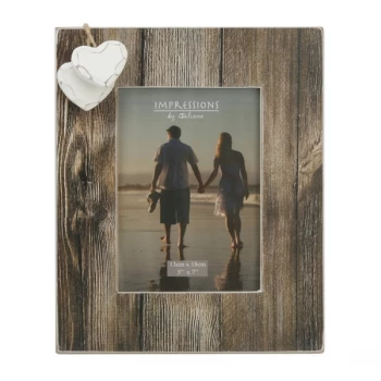 5" x 7" - HESTIA Distressed Wood Photo Frame