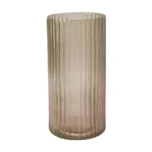 Ivyline Daphne Ribbed Vase Apricot