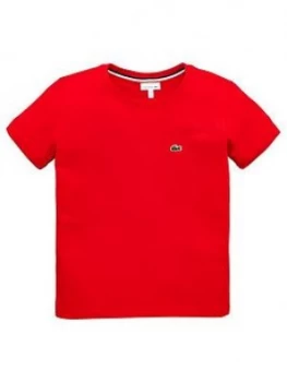 Lacoste Boys Classic Short Sleeve T-Shirt - Red