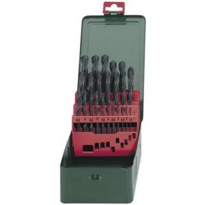 Metabo 627152000 HSS Metal twist drill bit set 25 Piece rolled DIN 338 Cylinder shank 1 Set