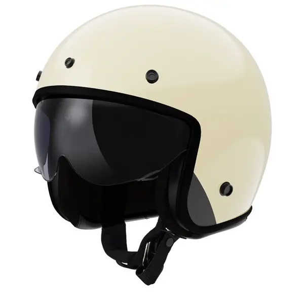 LS2 OF601 Bob II Solid Cream 06 Jet Helmet Size 2XL