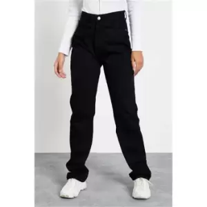 I Saw It First Black Straight Leg Jeans - Black