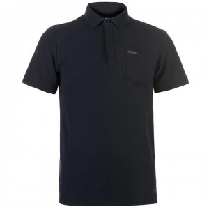 Firetrap Blackseal Textured Collar Polo Shirt - Navy