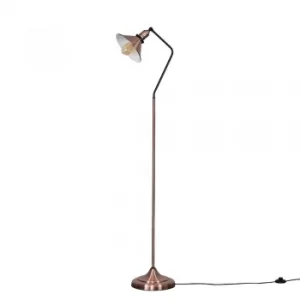 Corinthia Antique Copper Angled Floor Lamp