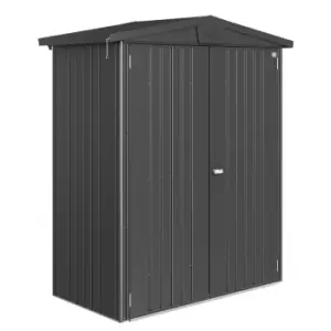 Biohort Europa Size 1 Metal Shed 6' x 3' - Dark Grey