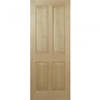 LPD Regency 4 Panel Fully Finished Oak Internal Door - 1981mm x 686mm (78 inch x 27 inch)
