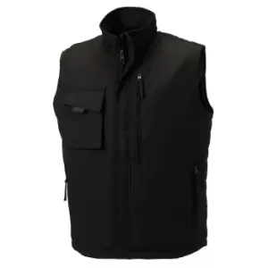 Russell Mens Workwear Gilet Jacket (M) (Black)