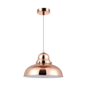 Premier Housewares Jasper Pendant Light - Copper Finish