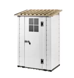 Shire Tuscany PVC Shed - 4' x 2' 8''