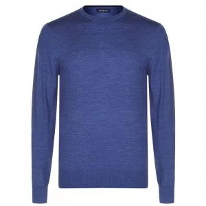 Howick Merino Crew Jumper - Denim Marl