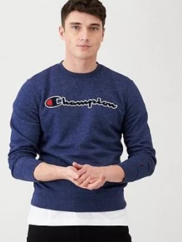 Champion Crew Neck Sweat - Navy Marl