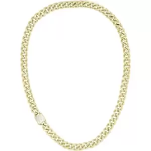 Ladies BOSS Caly Light Yellow Gold IP Necklace