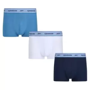 Reebok 3 Pack Trunks Mens - Blue