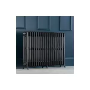 Arroll - Traditional Colosseum Horizontal Quad Bar Column Radiators 750 x 1142 Anthracite - Grey