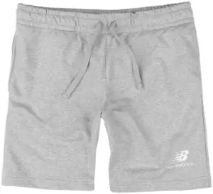 New Balance NB ESSENTIALS STACKED LOGO FLEECE SHORT Shorts grey