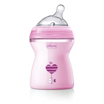 Natural Feeling Chicco Baby Bottle 250ml 2Mesi + Bimba