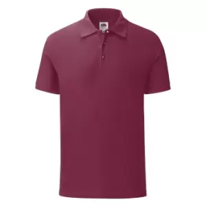 Fruit of the Loom Mens Tailored Polo Shirt (XXL) (Burgundy)