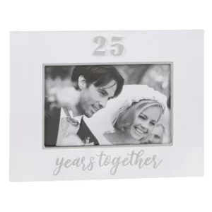 Modern 25th Anniversary Photo Frame 6x4