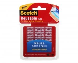 3M Scotch Reusable Tabs Pack of 18