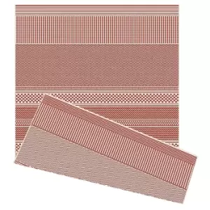 Duo Weave Indoor/Outdoor Rug - Fine Weave Rust - 160x230cm