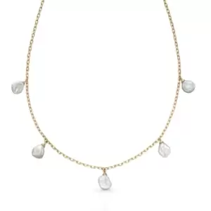 JG Signature 9ct Gold Keshi Pearl Necklace