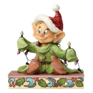 Light Up The Holidays Dopey Snow White Disney Traditions Figurine