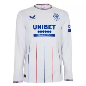 Castore Rangers Away Long Sleeve Shirt 2023 2024 Adults - White