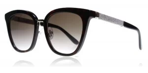 Jimmy Choo Fabry/S Sunglasses Havana Glitter KBE 53mm