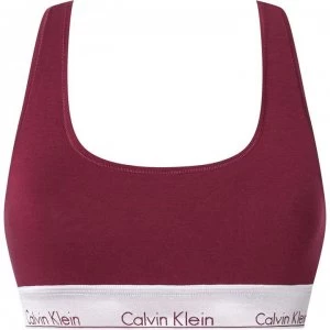 Calvin Klein Modern Cotton Bralet - Burg/Silv WB