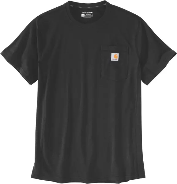 Carhartt Force Relaxed Fit Midweight Pocket T-Shirt, black, Size M