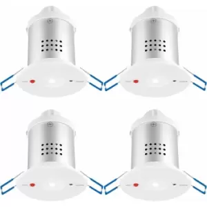 4 pack Recessed Emergency Ceiling Downlight - Daylight White - Self Contained